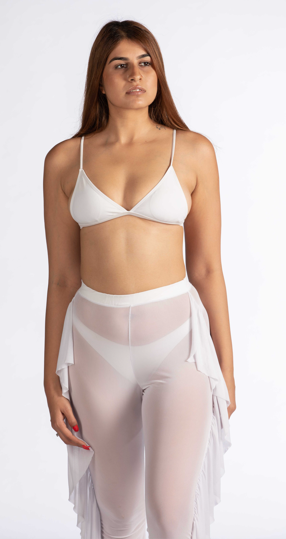 Goddess Chiffon Sheer Pant Bikini Set